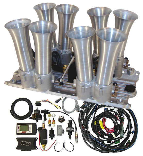 OLD SCHOOL Small Chevy Enderle Stack, FiTech, EFI System COMPLETE